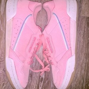 Pink adidas shoes